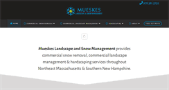 Desktop Screenshot of mueskeslandscaping.com